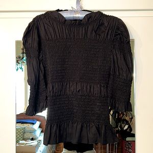 8 by YOOX smocked blouse black never worn S - SX